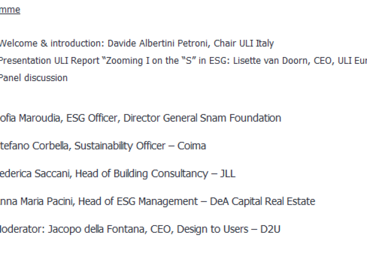 ULI Italy - Annual Conference 2021